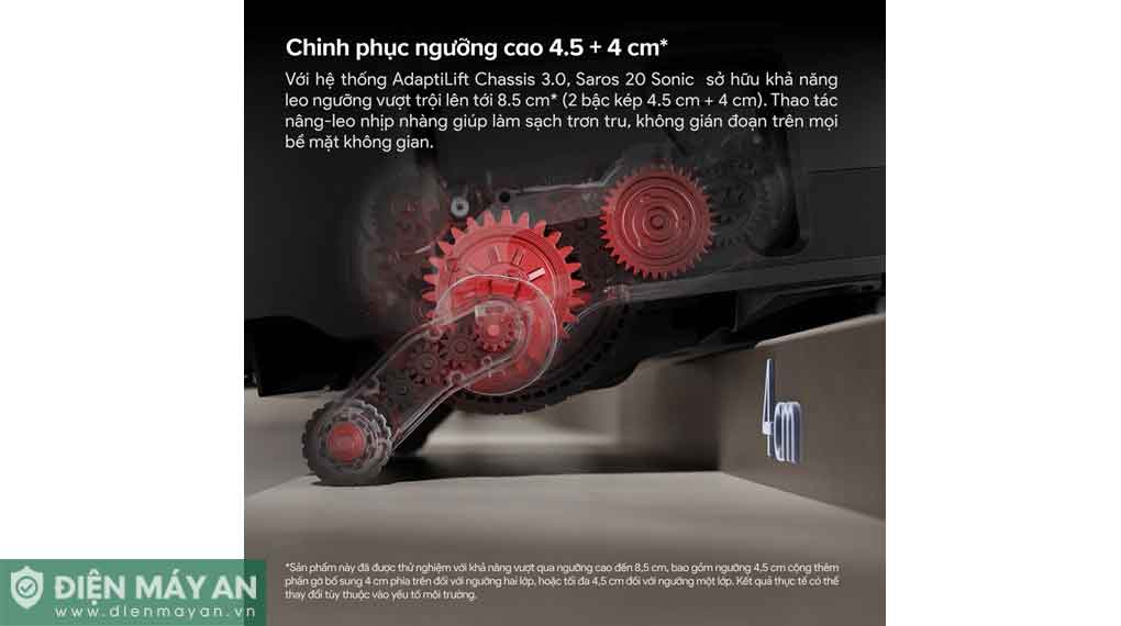 Robot hút bụi lau nhà Roborock Saros 20 Sonic 